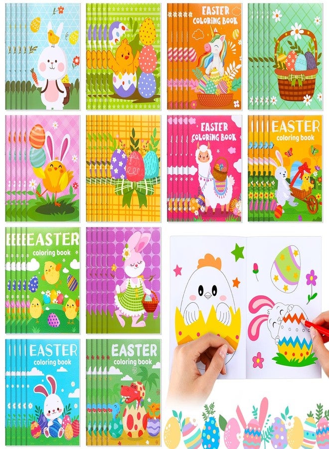 Nezyo 60 Pcs Easter Coloring Books For Kids Easter Activity Books for Boys and Girls Ages 6-12 Bunny Chicken Egg Basket Stuffer Gifts for Boys Girls Party Favors Supplies School - Image 1